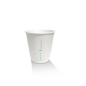 *8oz Aqueous Coated White DW Cup/One -lid -Fits -All 500pc/ctn