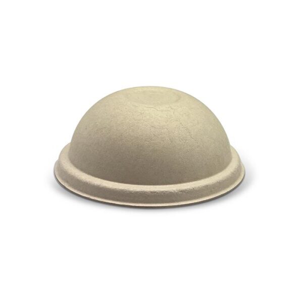 Bagasse Lid-90mm Dome Cup Lid /Natural 1000pc/ctn