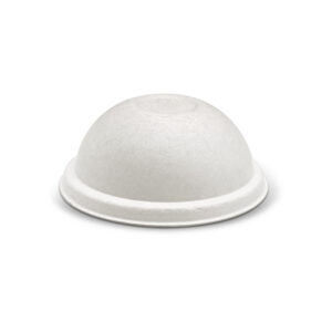 Bagasse Lid-90mm Dome Cup Lid /White 1000pc/ctn
