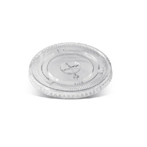 Clear PLA Flat Lid 90mm-CC16/22/24oz 1000pc/ctn