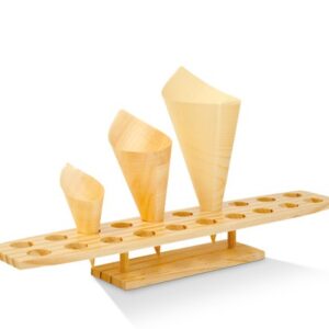 Wooden Cone Stand 20 Holes 16pc/ctn