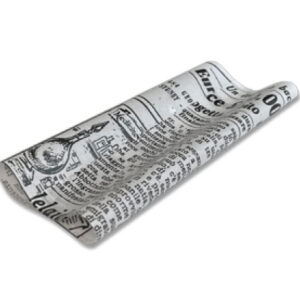 #Greaseproof Paper Newsprint Half 190 x 150mm – 400/ream