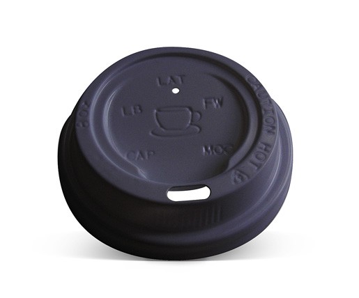 Plastic Lid- *8/12/16 oz Hot&Cold /Black 90mm 1000pc/ctn