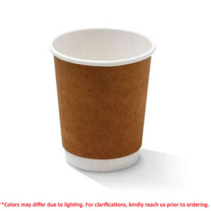 8 oz PE Coated DW Cup/Standard Kraft 500pc/ctn