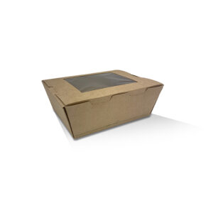Lunch Box with PLA Window Medium 200pc/ctn