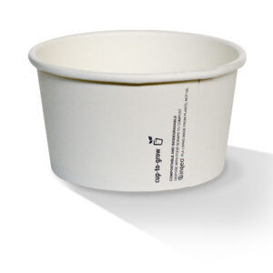 PLA Coated Paper Bowl 16OZ Plain 500pc/ctn
