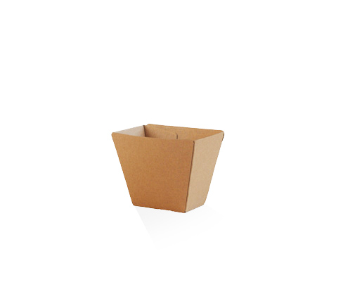 Chip Cup/Brown Corrugated Plain/Brown 500pc/ctn