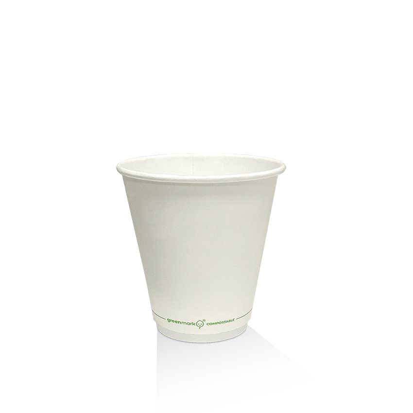 *8 OZ PLA Coated DW Cup/Plain 90mm 500pc/ctn