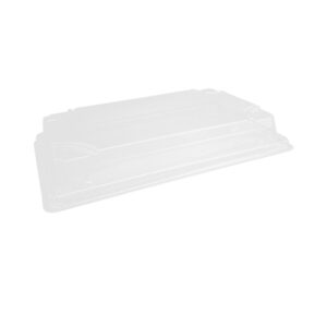 Sushi tray PET lid -extra large 600pc/ctn