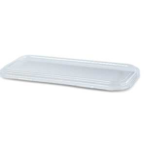 PET Lid for 2&3 Compartment Sugarcane Tray 400pc/ctn