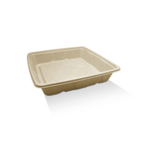 Unbleached Sugarcane Platter 10″ 100pc/ctn
