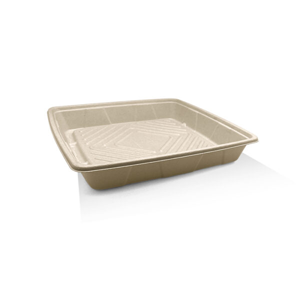 Unbleached Sugarcane Platter 12″ 100pc/ctn