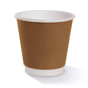 *8 OZ PLA Coated DW Cup/Brown Print 90mm 500pc/ctn
