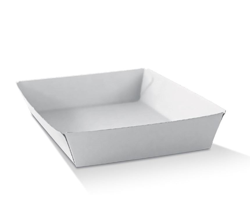 White corrugated tray / medium 250pc/ctn